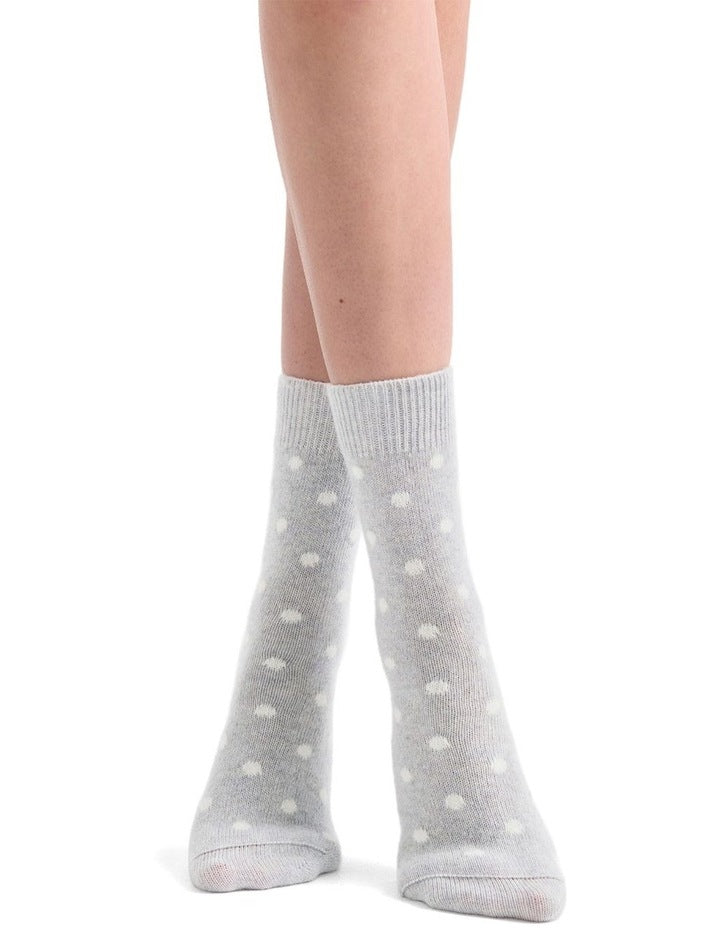 llaria Spot Crew Sock in Cloud