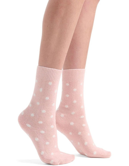 llaria Spot Crew Sock in Rosette