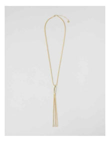 Snake Chain Lariat in Gold