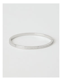 Fine Diamante Bangle in Silver