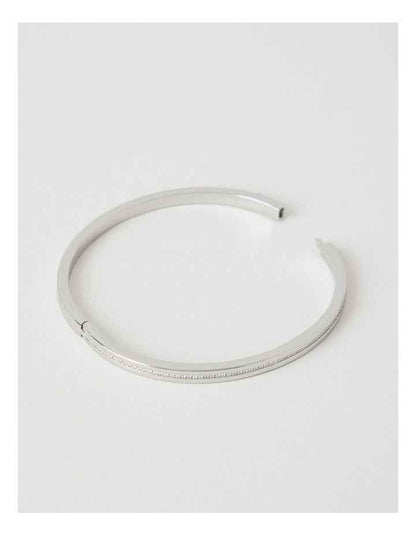 Fine Diamante Bangle in Silver
