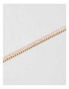 Rectangle Tennis Bracelet in Gold