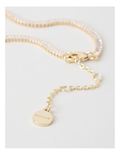 Rectangle Tennis Bracelet in Gold