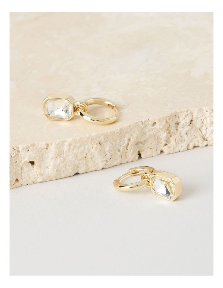 Diamante Drop Sleeper in Gold