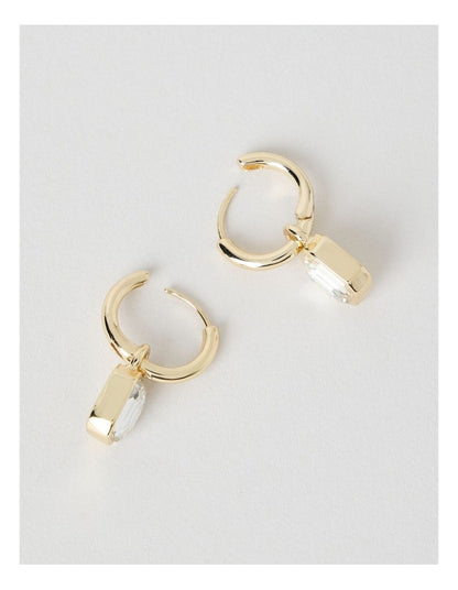 Diamante Drop Sleeper in Gold