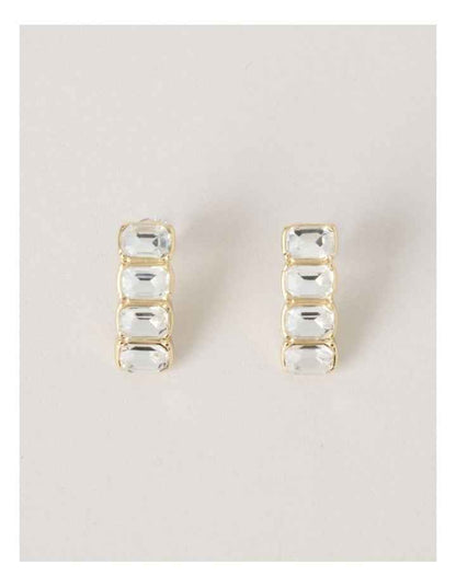 Quadruple Diamante Stud in Gold