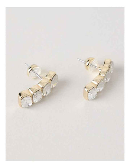 Quadruple Diamante Stud in Gold