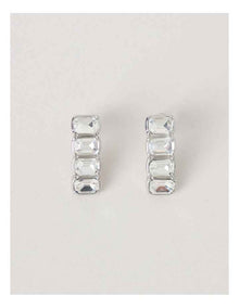 Quadruple Diamante Stud in Silver