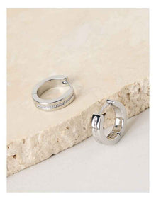 Diamante Sleeper in Silver