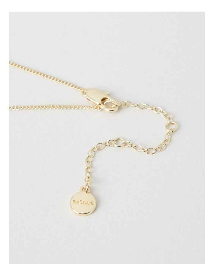 Gold Twist Pendant Necklace