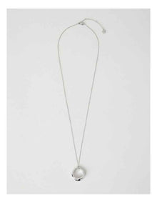 Silver Twist Pendant Necklace