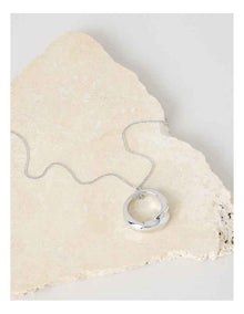 Silver Twist Pendant Necklace