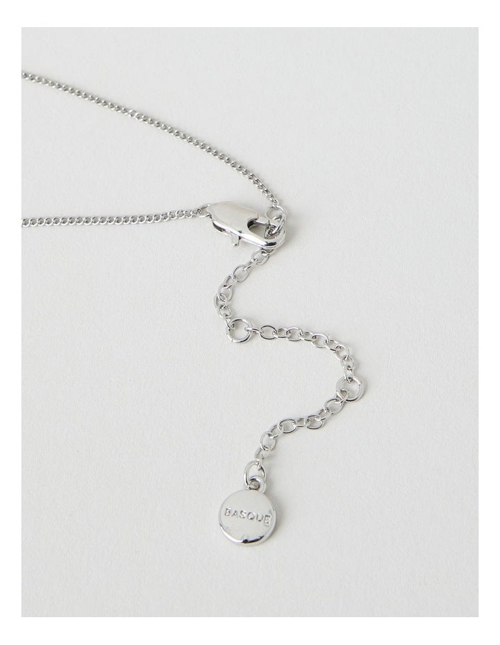 Silver Twist Pendant Necklace