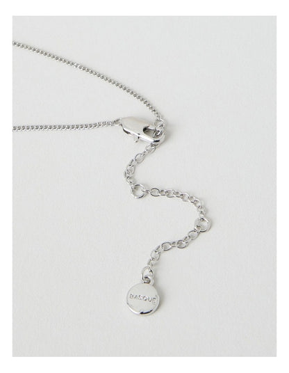 Silver Twist Pendant Necklace