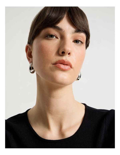 Drop Earrings in Silver