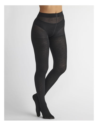 Superfine Merino Wool Tights Honeycomb 1 Pack in Charcoal