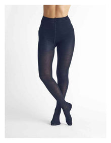 Merino Wool Blend Tights 1 Pack in Navy