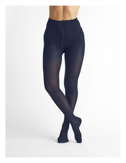 Merino Wool Blend Tights 1 Pack in Navy