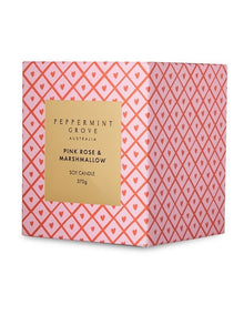 Pink Rose Marshmallow Candle 370g