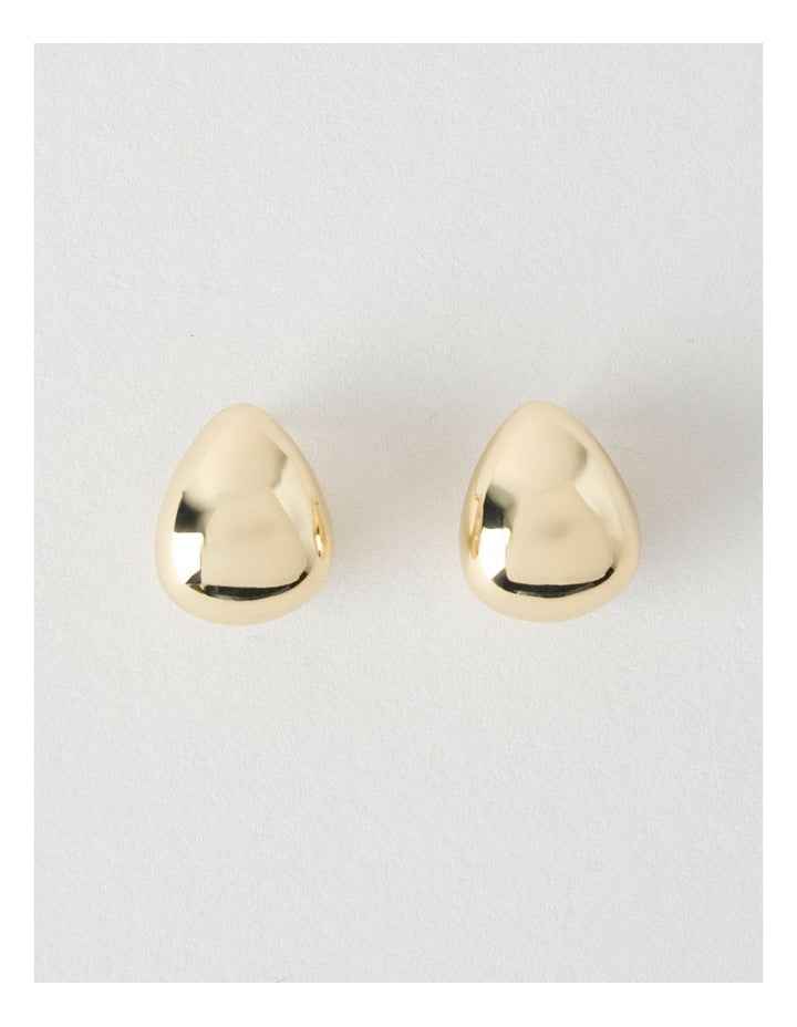 Teardrop Stud Earrings in Gold