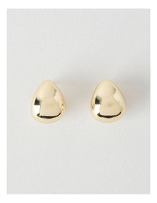 Teardrop Stud Earrings in Gold