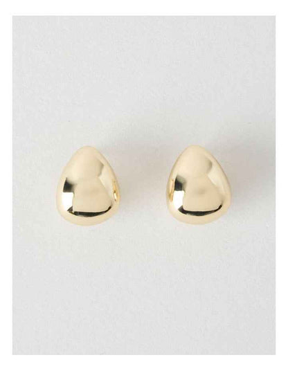 Teardrop Stud Earrings in Gold