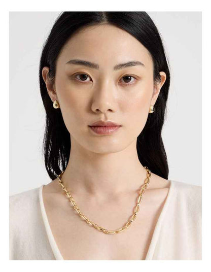 Teardrop Stud Earrings in Gold