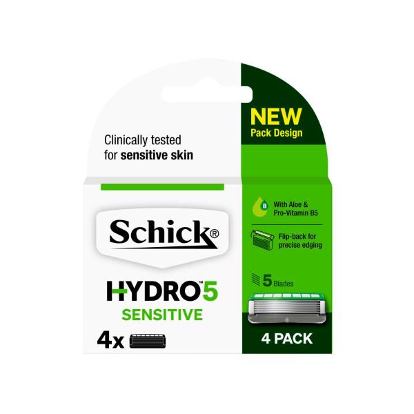 SCHICK HYDRO 5 SENSE SENSITIVE REFILLS 4 PACK