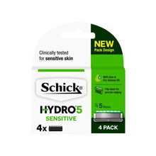 SCHICK HYDRO 5 SENSE SENSITIVE REFILLS 4 PACK