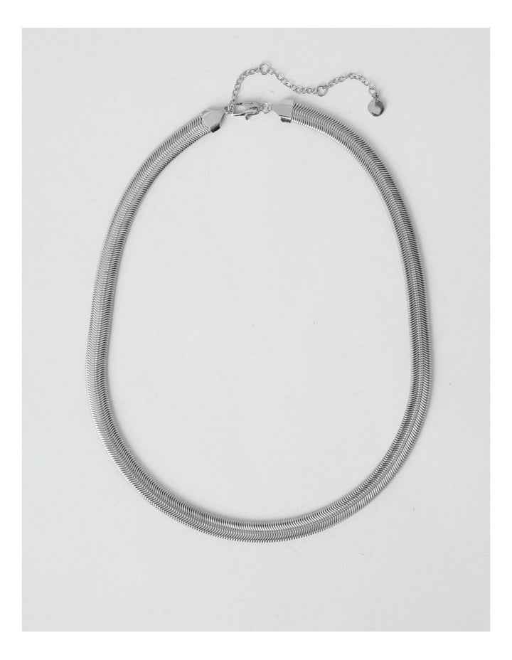 Waterproof Chunky Snake Chain Necklace in Silver