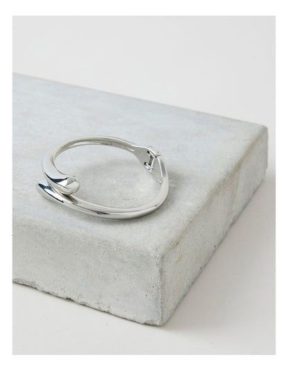 Hinged Bangle in Silver A89295Bw/Silver