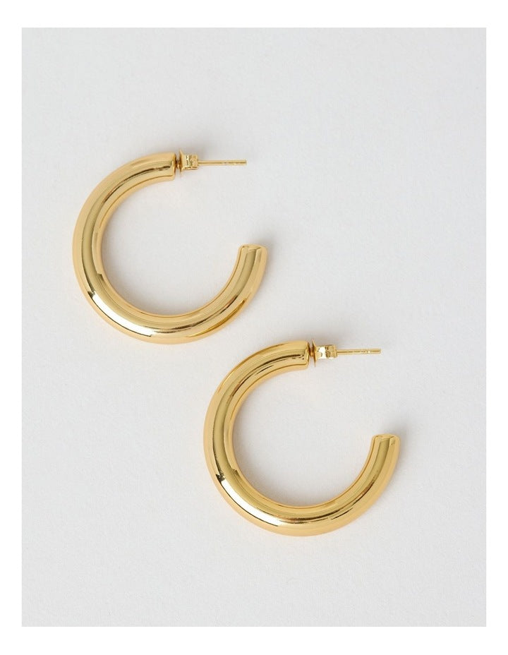 Waterproof Hoop 30mm in Gold