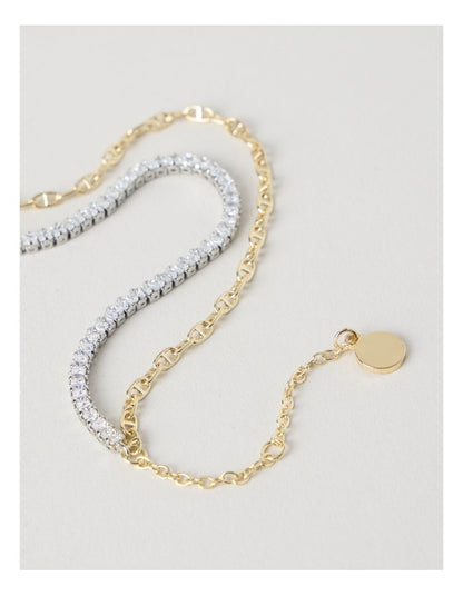 Diamante & Chain Bracelet