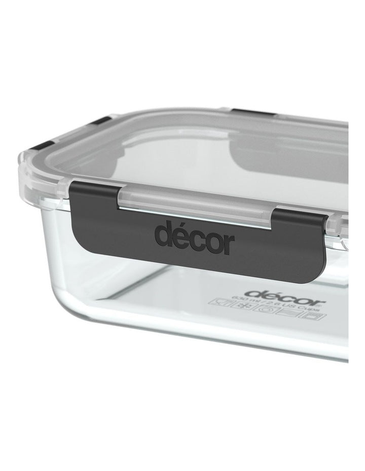 Premium Glass Clips Oblong 630ml in Multi