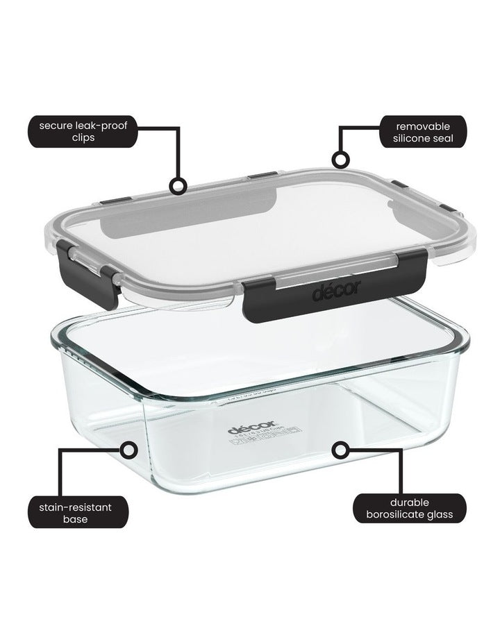 Premium Glass Clips Oblong 1L in Multi