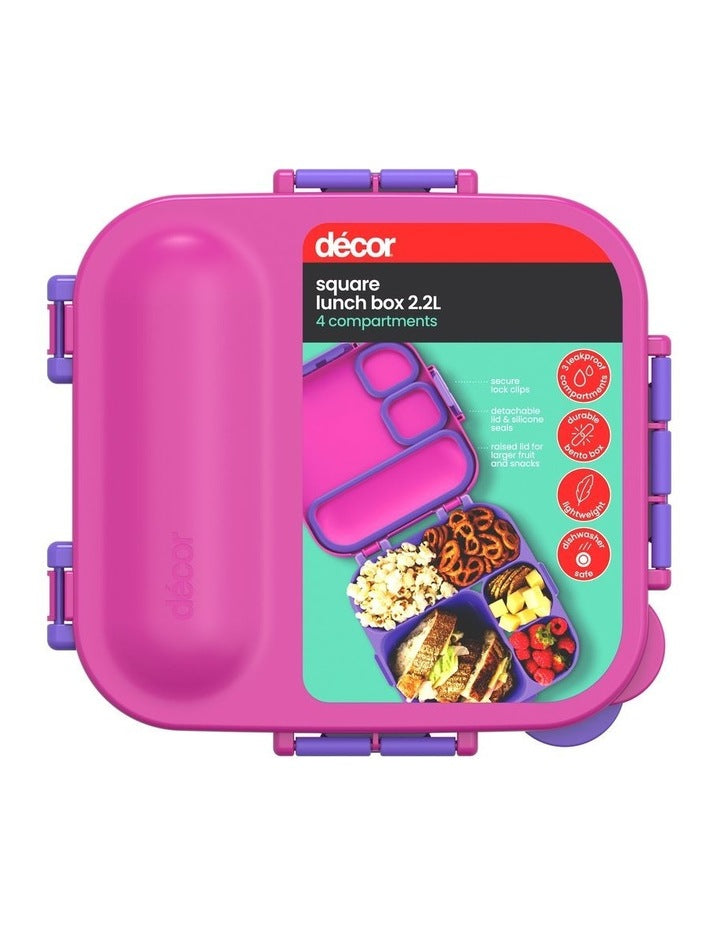 Square Lunch Box 2.2L in Multi