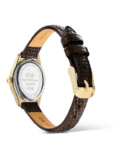 Ophelia Mini 22mm Brown Leather Gold Watch
