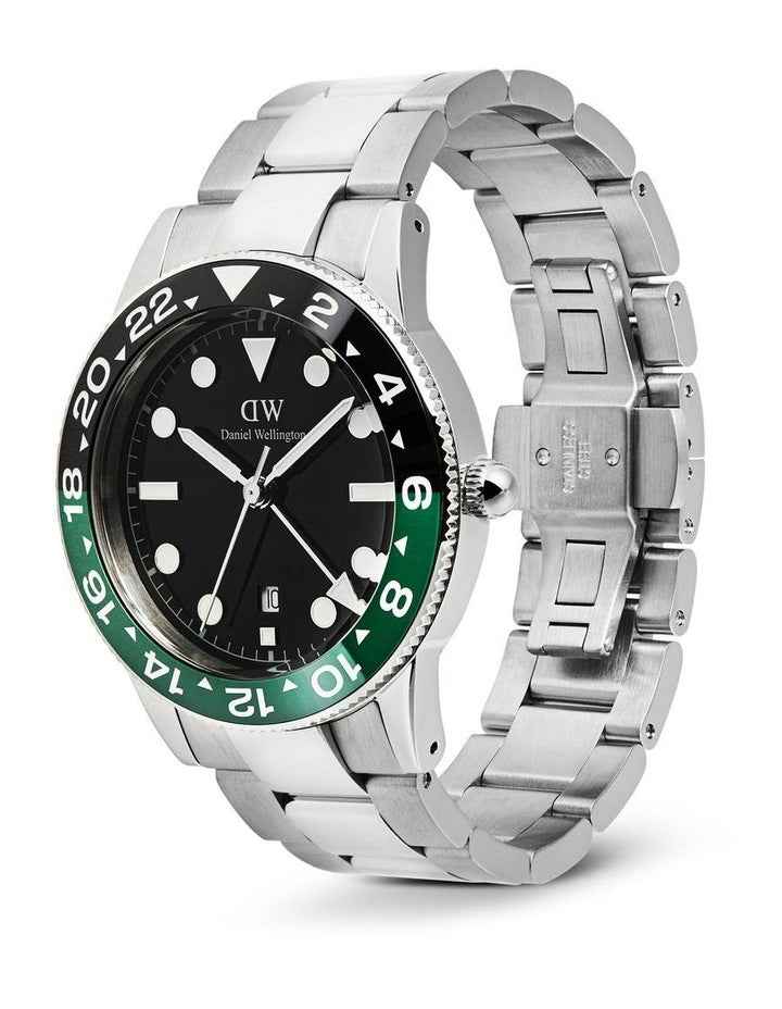 Iconic GMT 40mm Link Ceramic Bezel Steel Watch