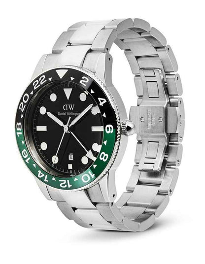 Iconic GMT 40mm Link Ceramic Bezel Steel Watch