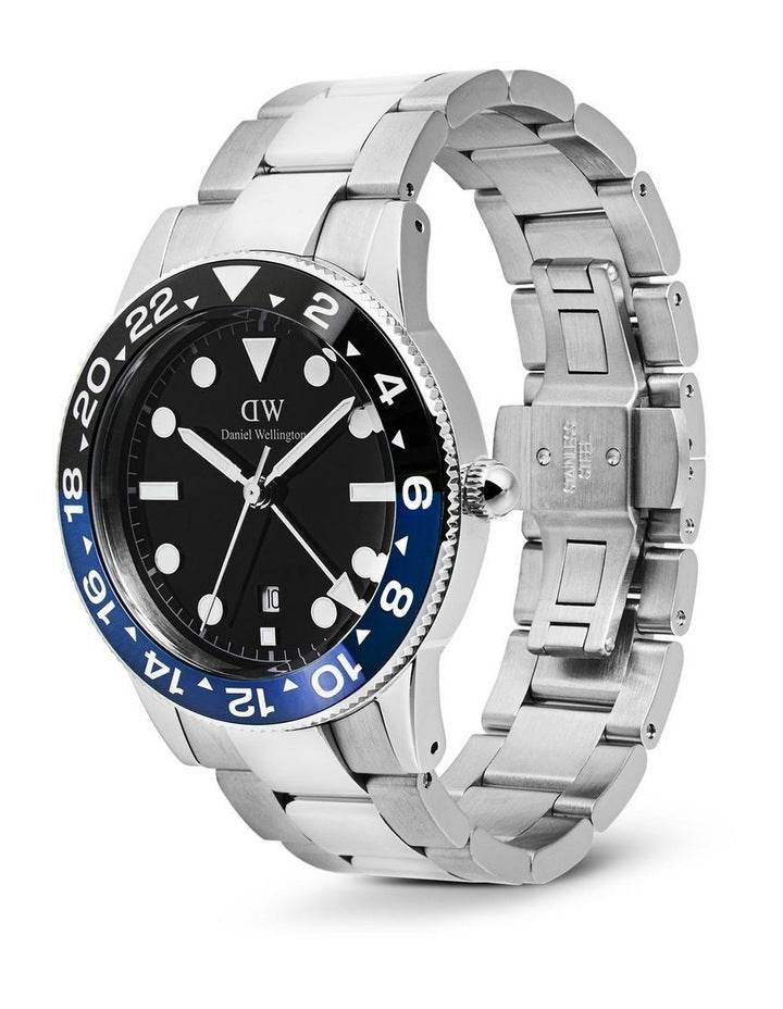Iconic GMT Link Ceramic Bezel Steel Watch 40mm in Silver