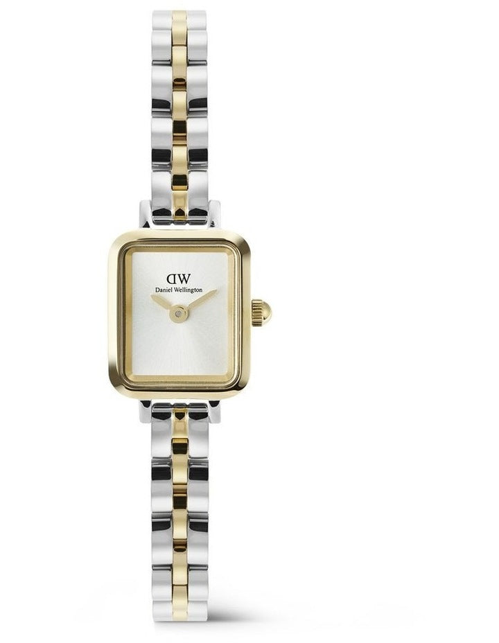 Quadro Mini 3-Link Two Tone Watch 15mm in Multi