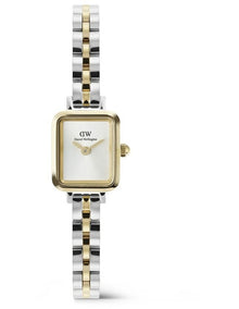 Quadro Mini 3-Link Two Tone Watch 15mm in Multi