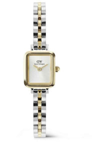Quadro Mini 3-Link Two Tone Watch 15mm in Multi