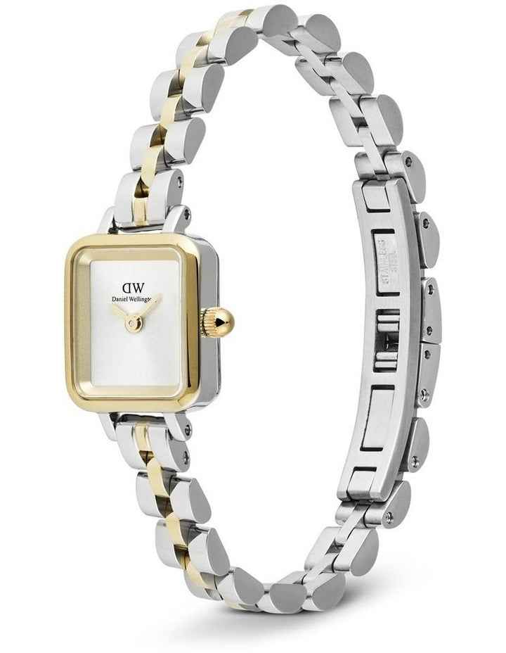 Quadro Mini 3-Link Two Tone Watch 15mm in Multi