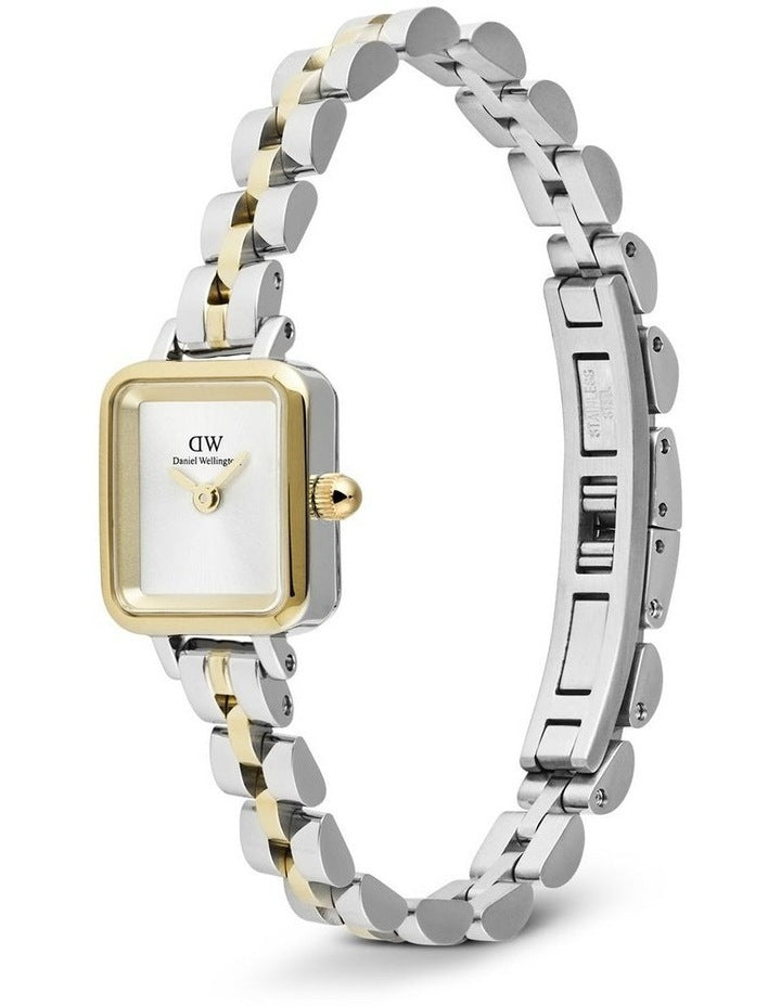 Quadro Mini 3-Link Two Tone Watch 15mm in Multi