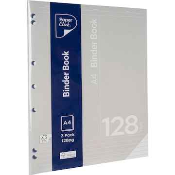 Woolworths Binder Folder A4 128 Pages 3 pack