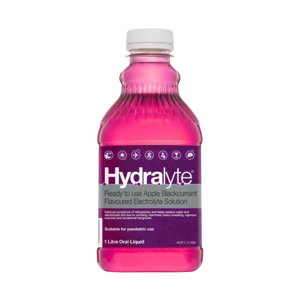 HYDRALYTE APPLE AND BLACKCURRANT RTD LIQUID 1 LITRE