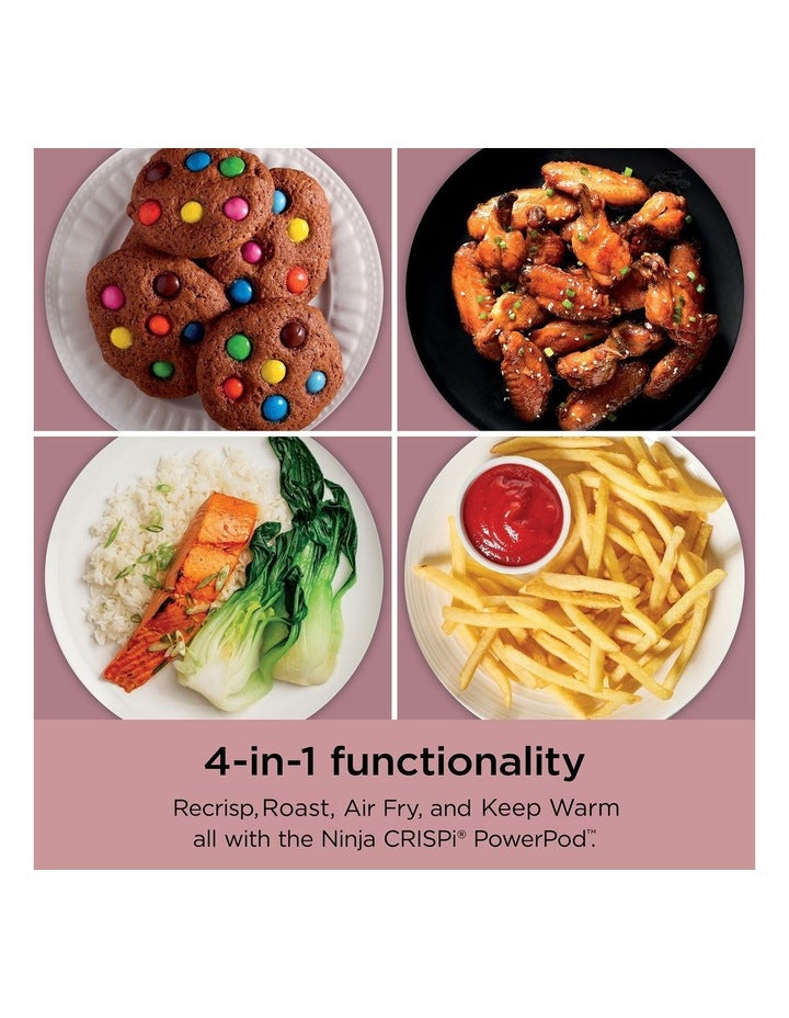 Crispi&trade; 4-in-1 Portable Glass Air Fryer FN101PKANZ