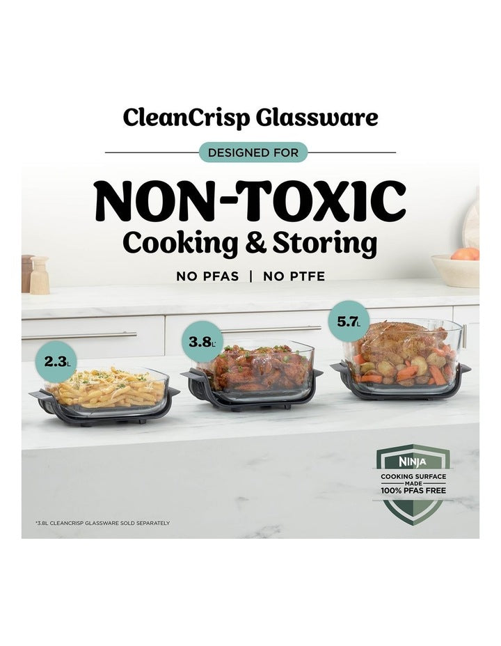Crispi Pro 6-in-1 Countertop Glass Air Fryer AS101BLANZ in Cyberspace