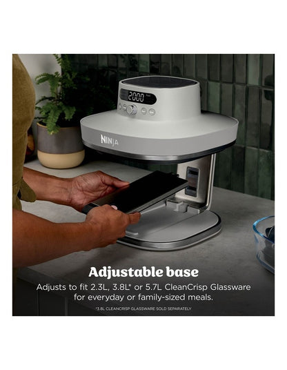 Crispi Pro 6-in-1 Countertop Glass Air Fryer in Bone AS101WHANZ